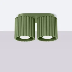 Plafon AURA 2 zielony oliwkowy GU10 (SL.1795) - Sollux Lighting