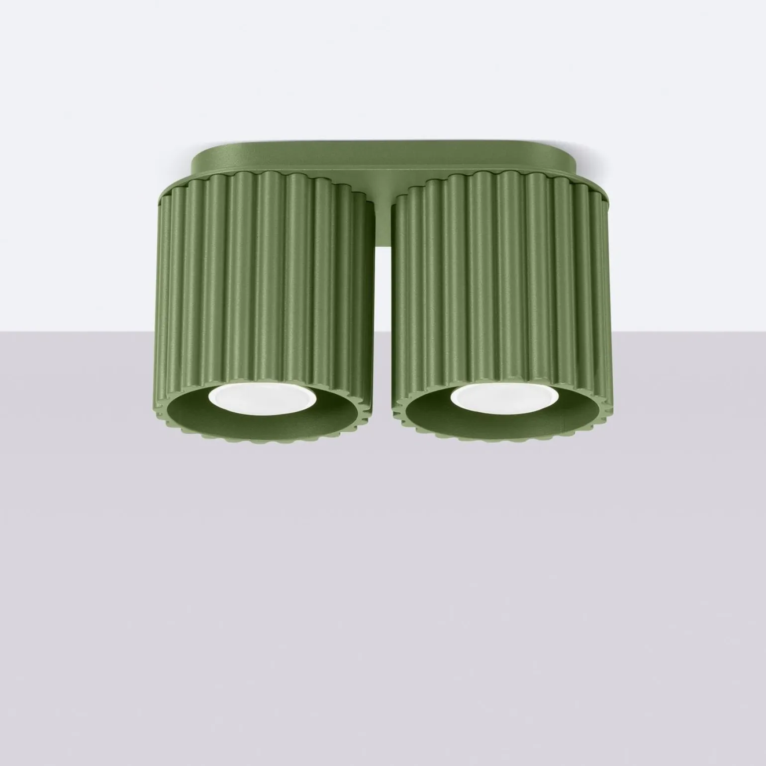 Plafon AURA 2 zielony oliwkowy GU10 (SL.1795) - Sollux Lighting