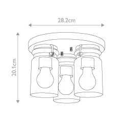 Plafon Brinley (KL-BRINLEY-F-OZ) - Elstead Lighting