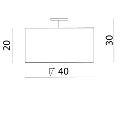 Plafon Calipso Kol. Biały (66128) - Ramko
