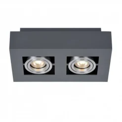 Plafon CASEMIRO kol. czarny (IT8002S2-BK/AL) ITALUX
