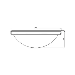 Plafon Collier (HK-COLLIER-F-M) - Elstead Lighting