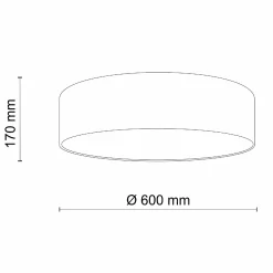 Plafon EARTH grafitowy (4661) - TK Lighting