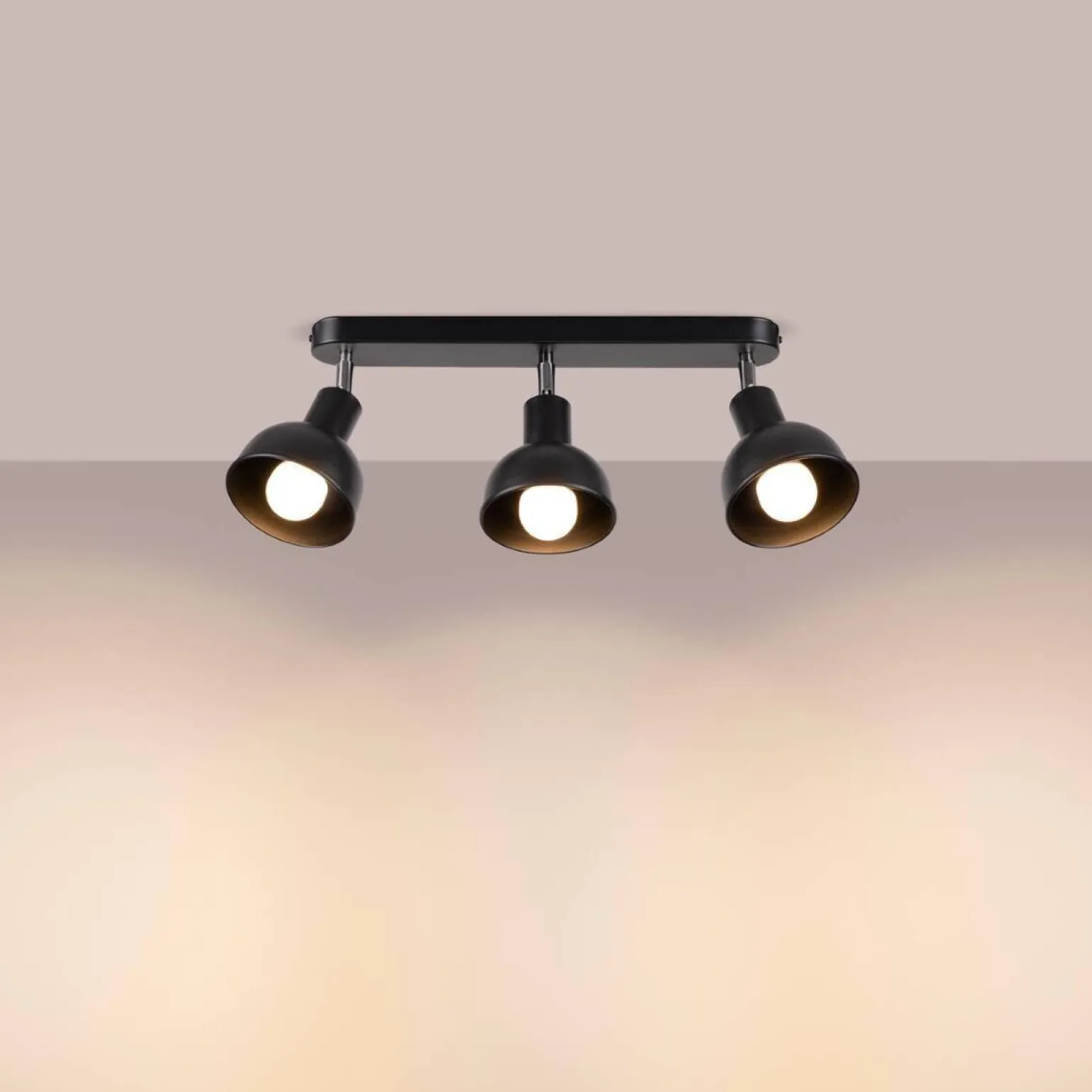 Plafon ELBA 3 czarny (SL.1318) - Sollux Lighting