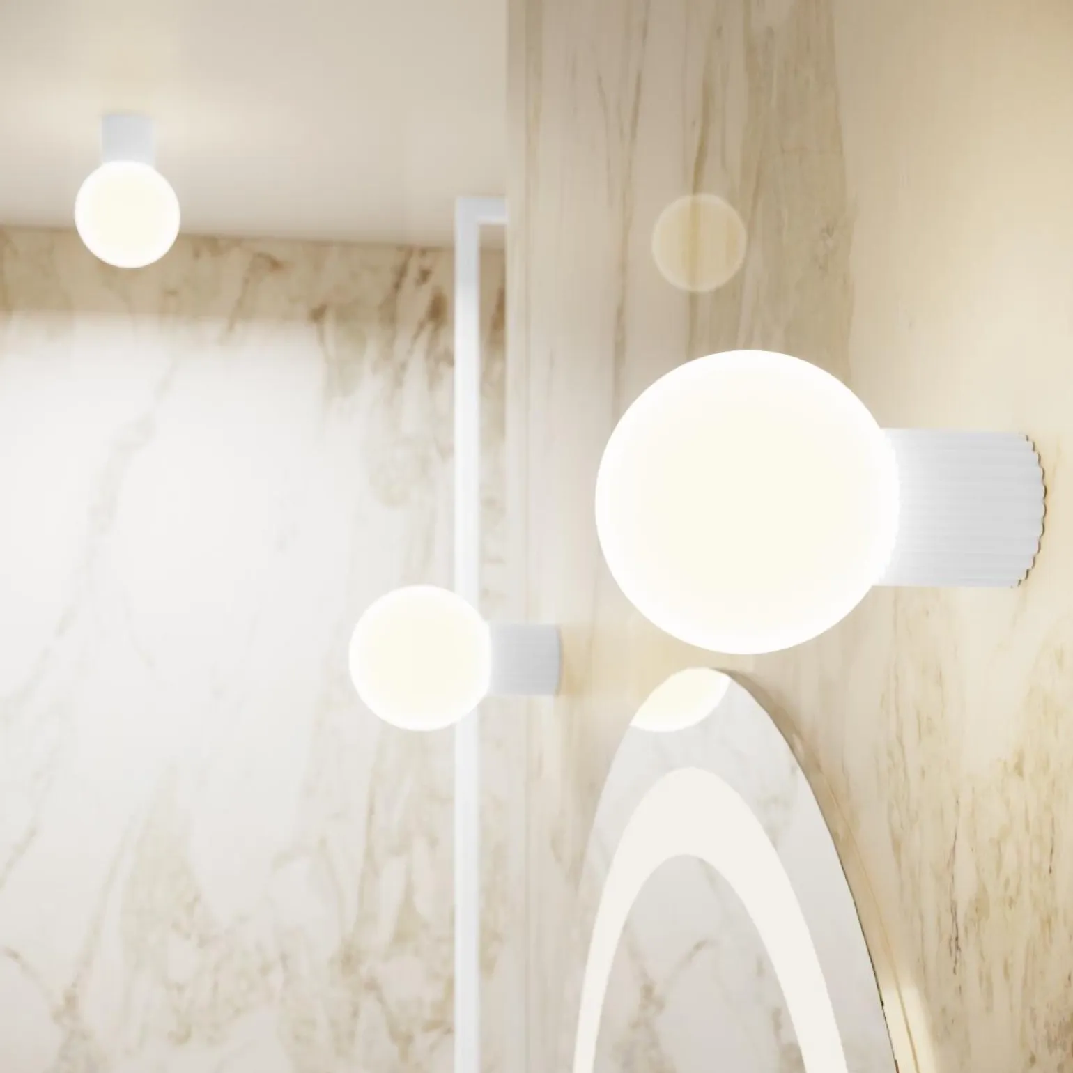 Plafon HALO biały IP44 (SL.1708) - Sollux Lighting