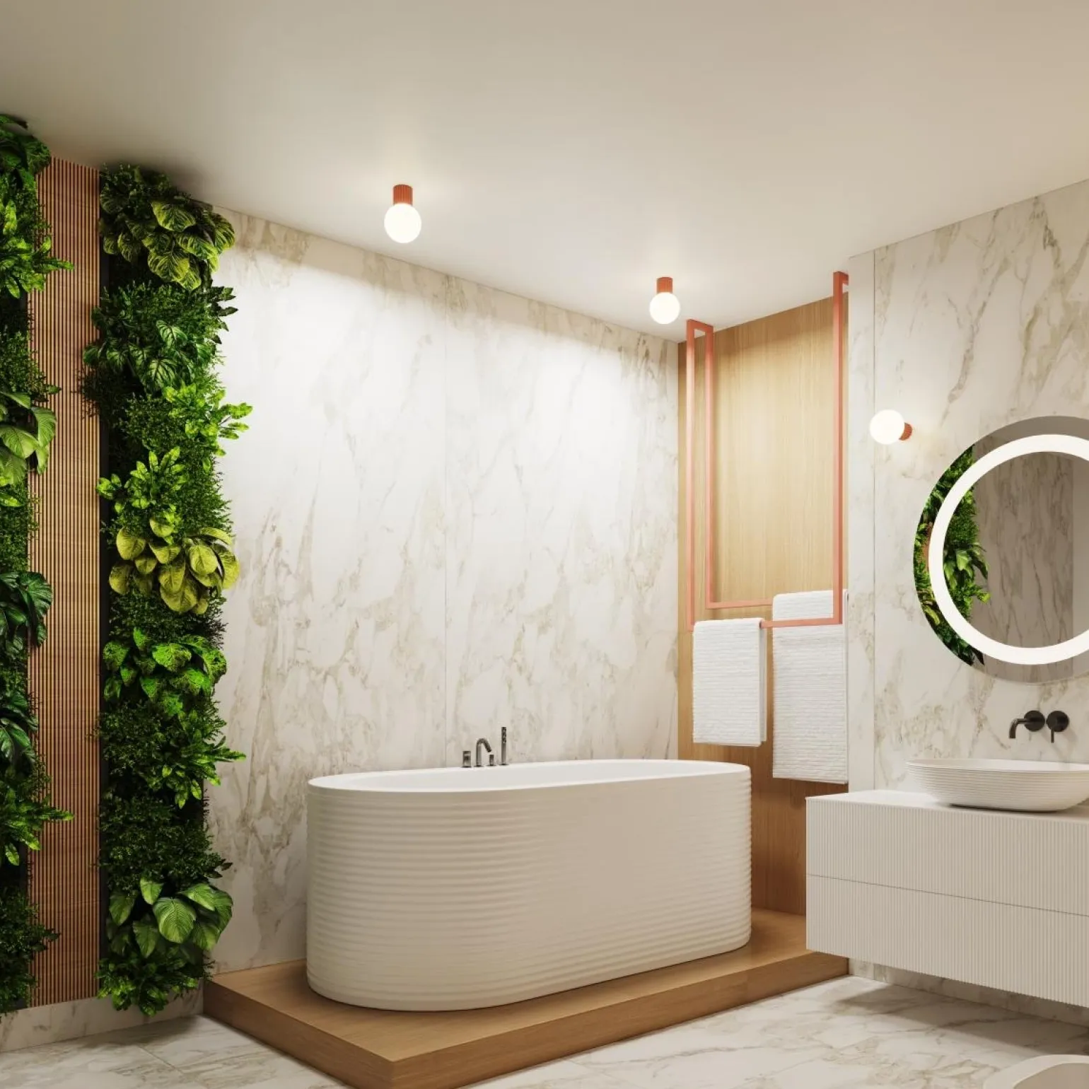 Plafon HALO brzoskwiniowy IP44 (SL.1753) - Sollux Lighting