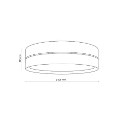 Plafon HILTON biało-złoty Ø 60 (4773) - TK Lighting