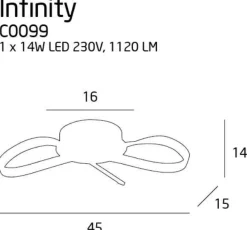 Plafon Infinity 14W (C0099) Max light