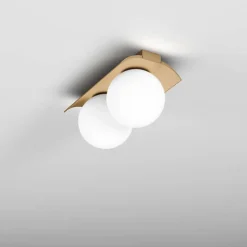 Plafon Kinkiet MODERN BALL WP x2 LED Kol. Złoty (46971-L930-D0-00-19) - AqForm