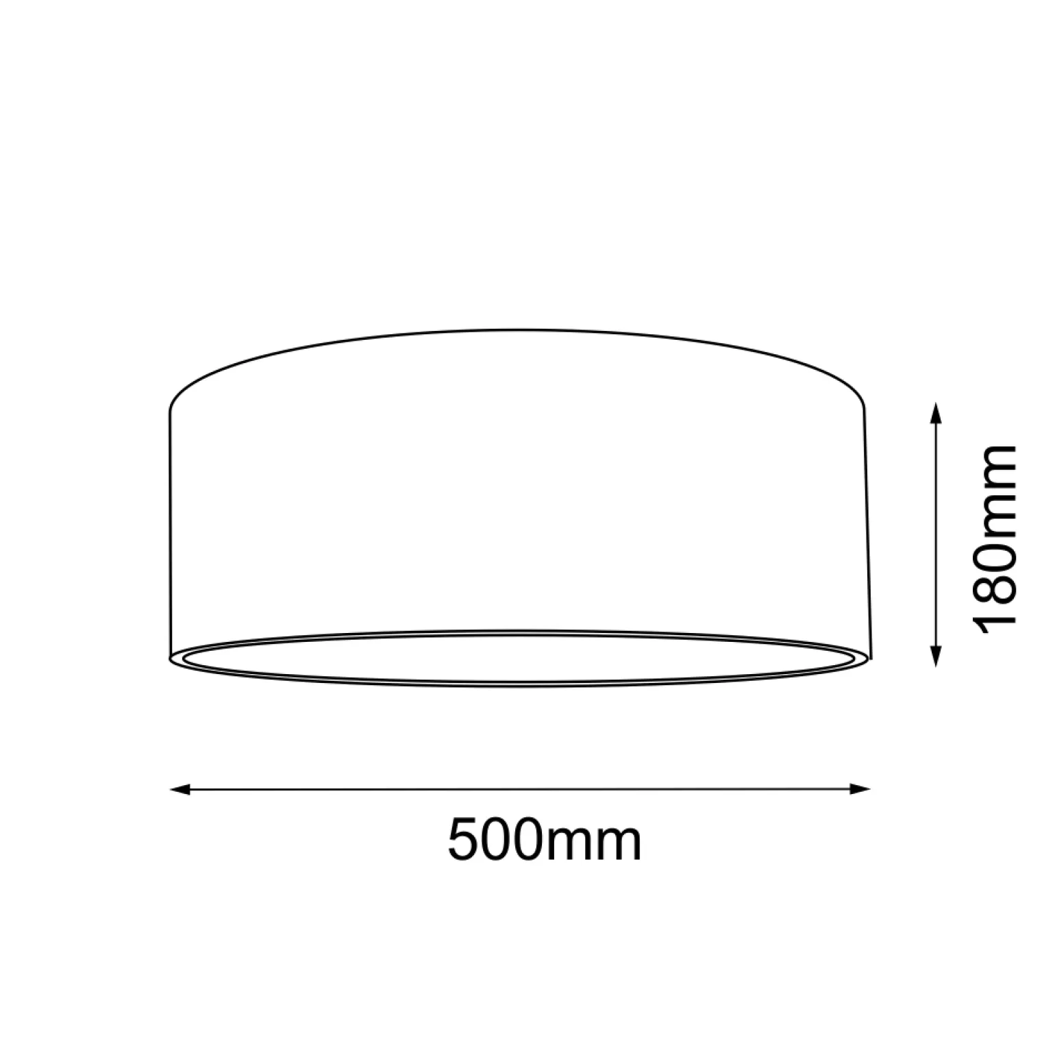 Plafon Lamego 50 - Biały (180 mm) (1085) - Shilo