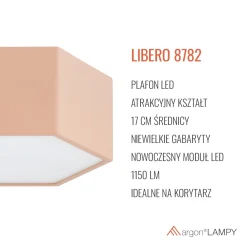 Plafon LED LIBERO (8782) - Argon