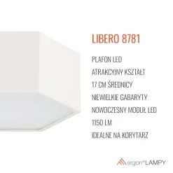 Plafon LED LIBERO (8781) - Argon