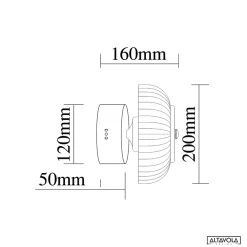 Plafon ledowy Vitrum CW Altavola Design (LA104/CW) - ALTAVOLA DESIGN