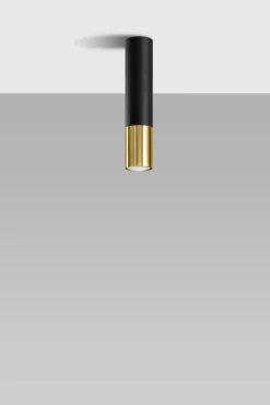 Plafon LOOPEZ czarny/złoty (SL.0951) - Sollux