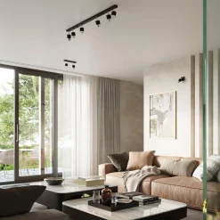 Plafon NERO 3 czarny/chrom (SL.1066) - Sollux