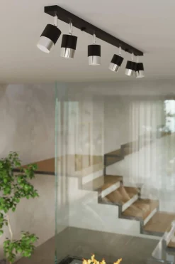 Plafon NERO 3 czarny/chrom (SL.1066) - Sollux