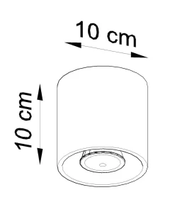 Plafon ORBIS 1 czarny (SL.0016) - Sollux