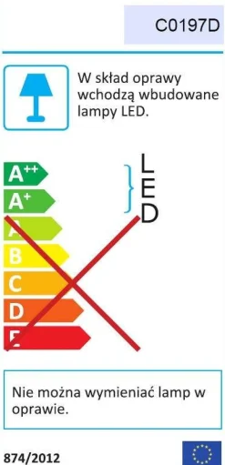 Plafon Organic kol. Złoty (C0197D) MaxLight
