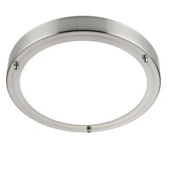 Plafon Portico LED satin Nickel IP44 9W (54675) - Saxby
