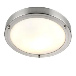 Plafon Portico satin Nickel IP44 40W (12421) - Saxby