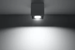Plafon QUAD 1 antracyt (SL.0567) - Sollux