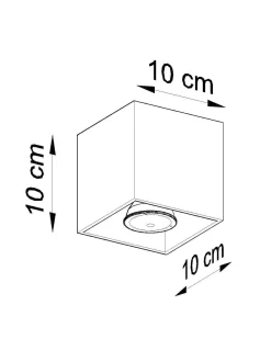 Plafon QUAD 1 biały (SL.0027) - Sollux