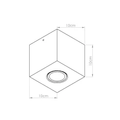 Plafon QUAD beton zielona oliwka (SL.1845) - Sollux Lighting