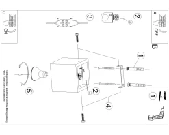 Plafon QUAD beton zielona oliwka (SL.1845) - Sollux Lighting