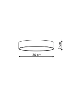 Plafon Rapido mały (LP-433/1C 3S WH) - Light Prestige
