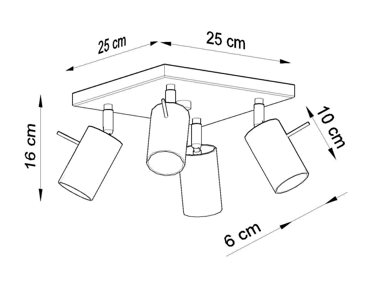 Plafon RING 4 chrom (SL.0730) - Sollux