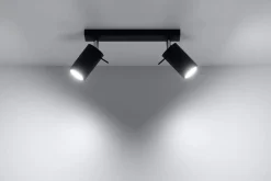 Plafon RING 2 czarny (SL.0092) - Sollux