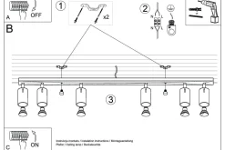 Plafon RING 6L biały (SL.0333) - Sollux