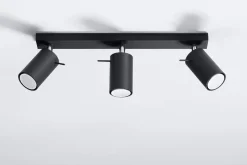 Plafon RING 3L czarny (SL.0093) - Sollux