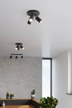 Plafon RING 3P czarny (SL.1016) - Sollux