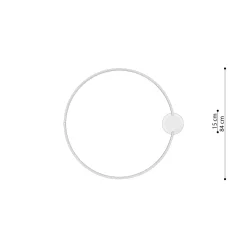 Plafon RIO 78 ochra czerwona LED 3000K (TH.412) - Thoro Lighting