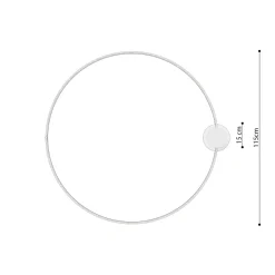 Plafon RIO 110 ochra czerwona LED 4000K (TH.416) - Thoro Lighting