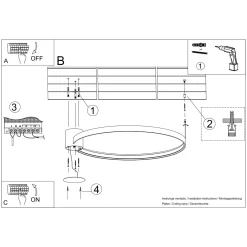 Plafon RIO 110 zielony oliwkowy LED 3000K (TH.391) - Thoro Lighting
