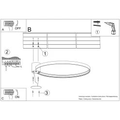 Plafon RIO 55 zielony oliwkowy LED 4000K (TH.392) - Thoro Lighting