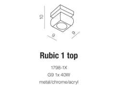 Plafon Rubic (1798-1X | AZ0489) - Azzardo