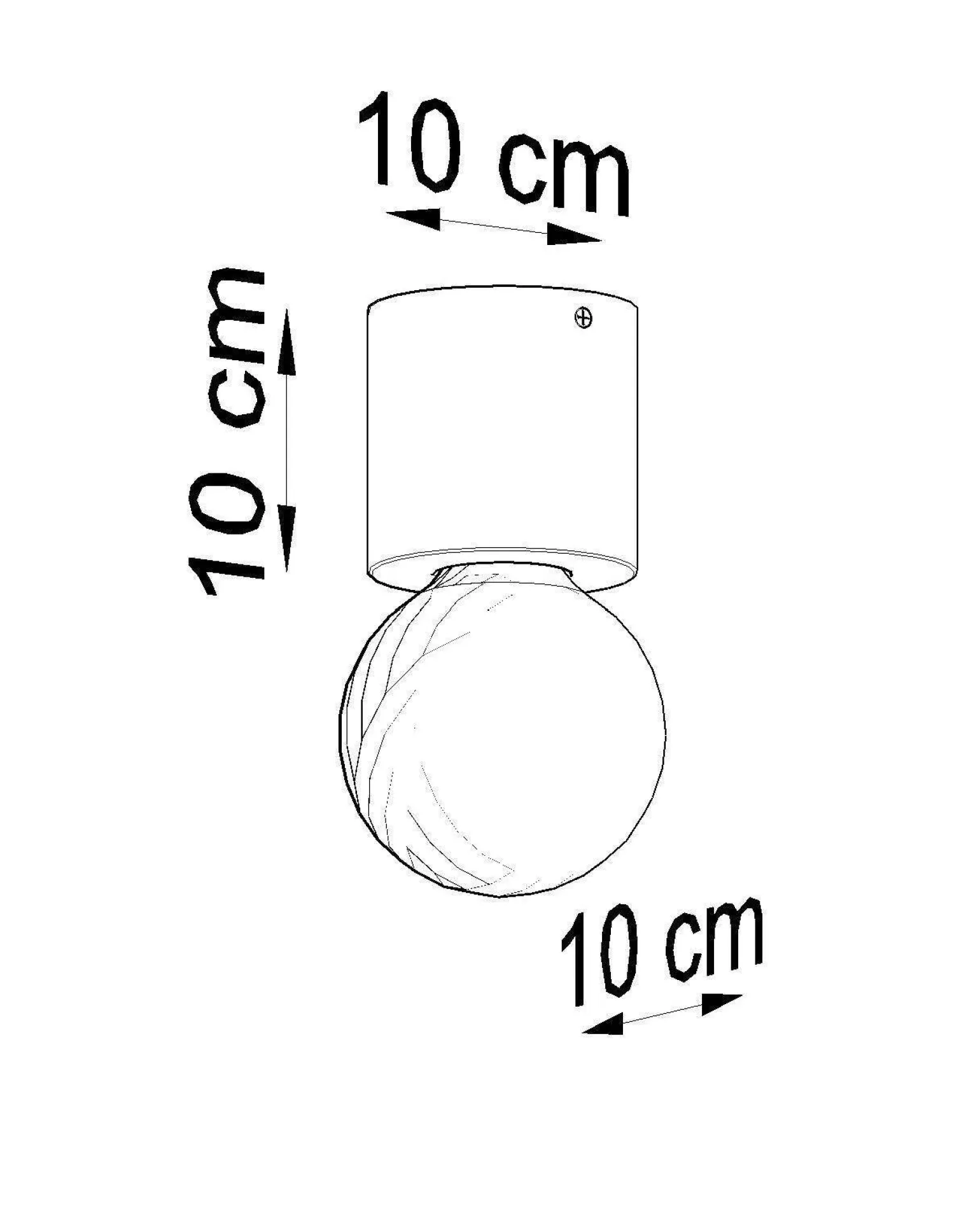Plafon SALGADO naturalne drewno (SL.0672) - Sollux