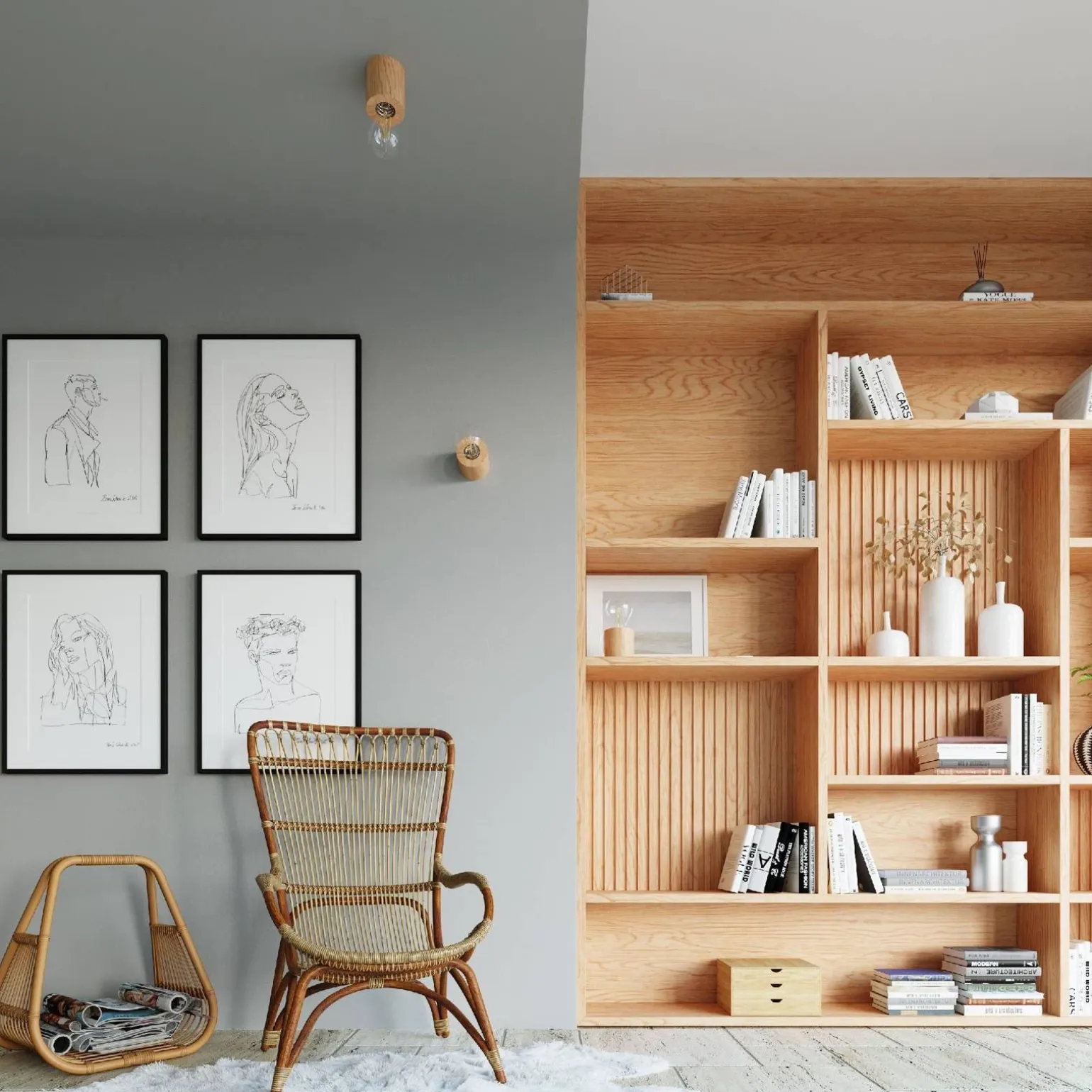 Plafon SALGADO naturalne drewno (SL.0672) - Sollux