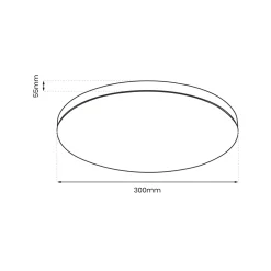 Plafon Slimi 18W 4000K Czarny (ML9088) - Eko-Light