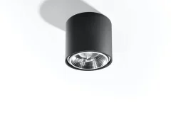 Plafon TIUBE czarny (SL.0697) - Sollux