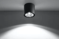 Plafon TIUBE czarny (SL.0697) - Sollux