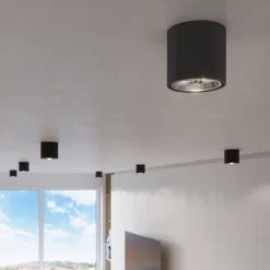 Plafon TIUBE czarny (SL.0697) - Sollux