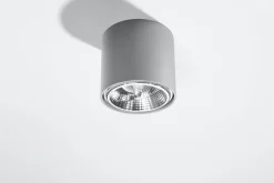 Plafon TIUBE szary (SL.0696) - Sollux