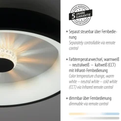 Plafon VERTIGO ceiling light black body (14384-18) - Paul Neuhaus