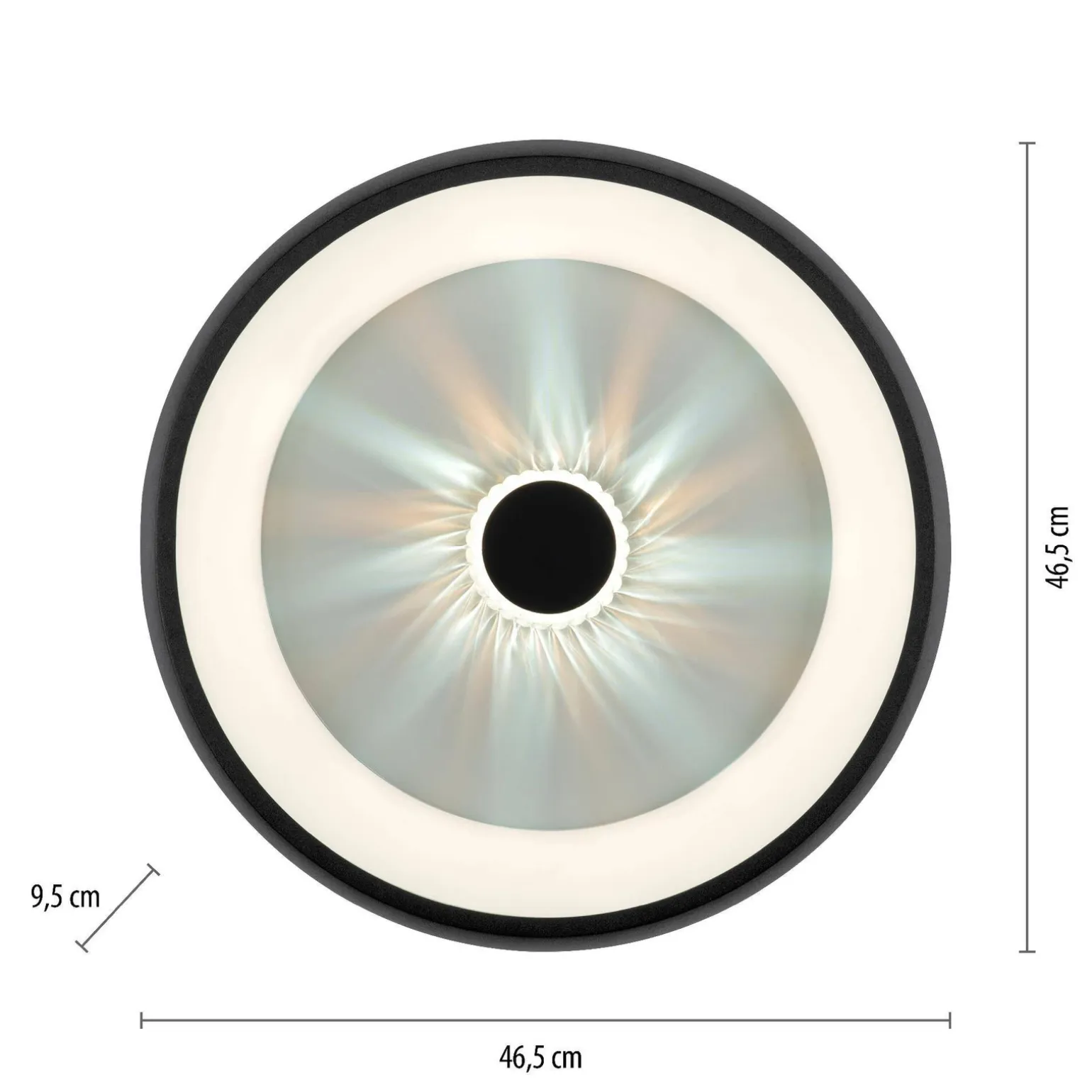Plafon VERTIGO ceiling light black body (14384-18) - Paul Neuhaus