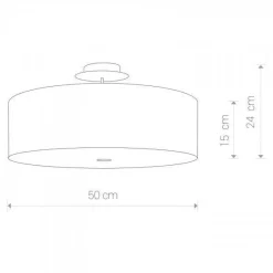 Plafon VIVIANE BLACK (6390) Nowodvorski