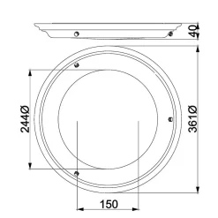 Plafon Welland (WELLAND-F-AB) - Elstead Lighting